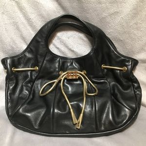 Rare Escada purse in black leather made in Italy.  Pre owned